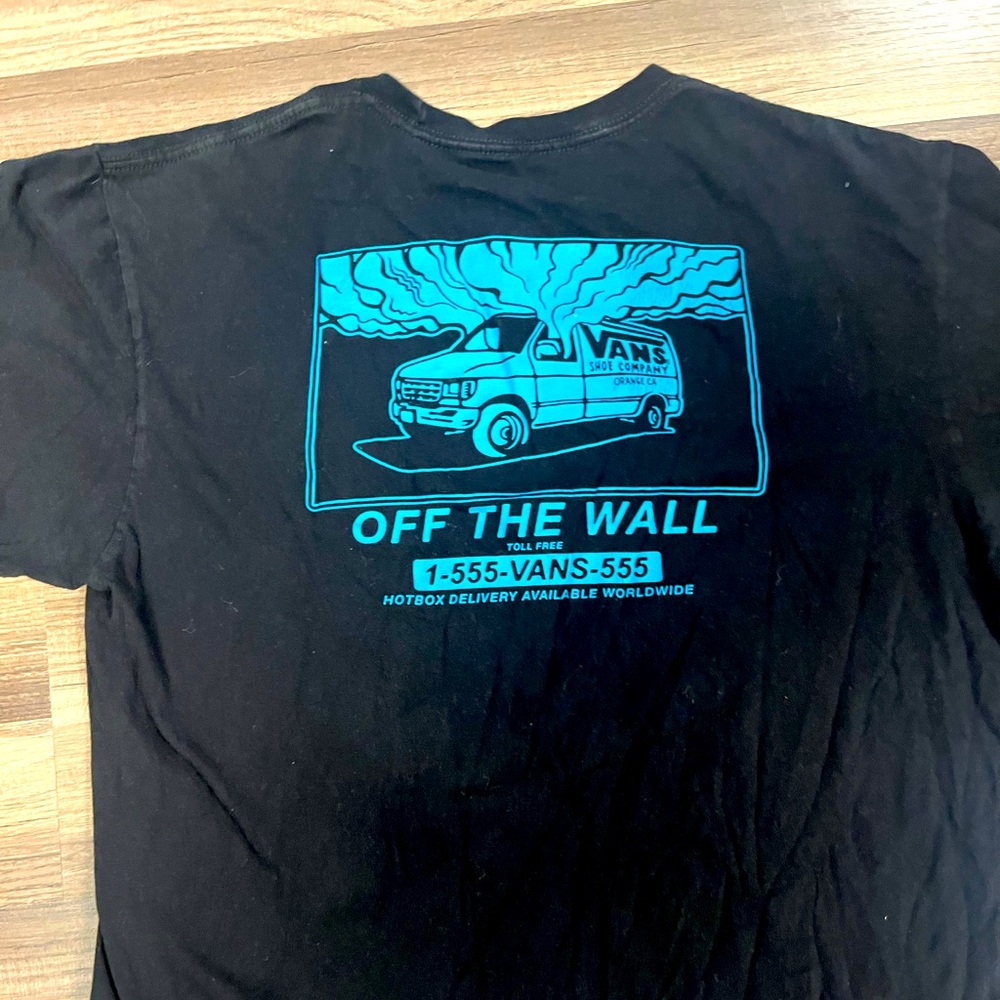 Vans long sleeve black 1800 hot box shirt MENS MEDIUM